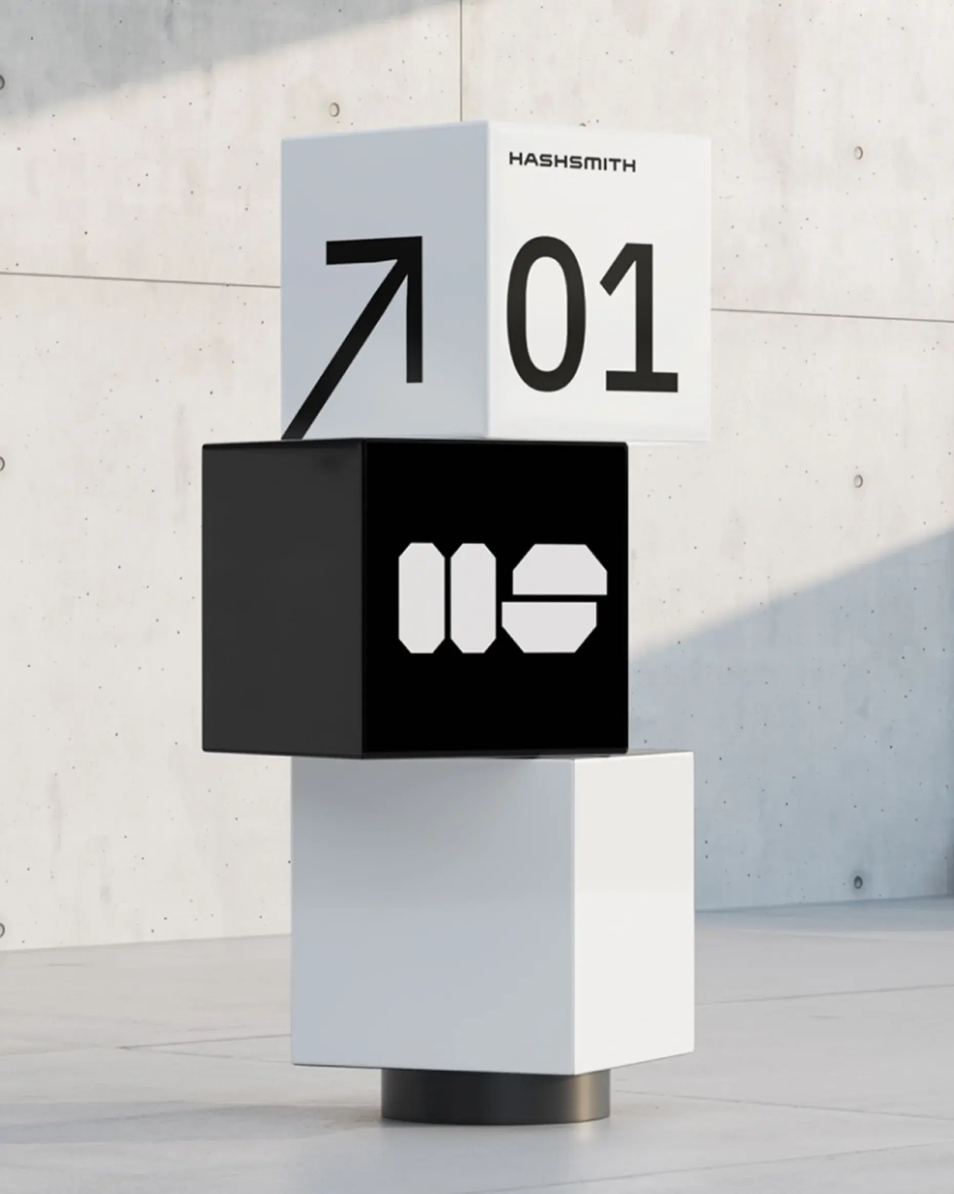 Hashsmith spatial branding mockup