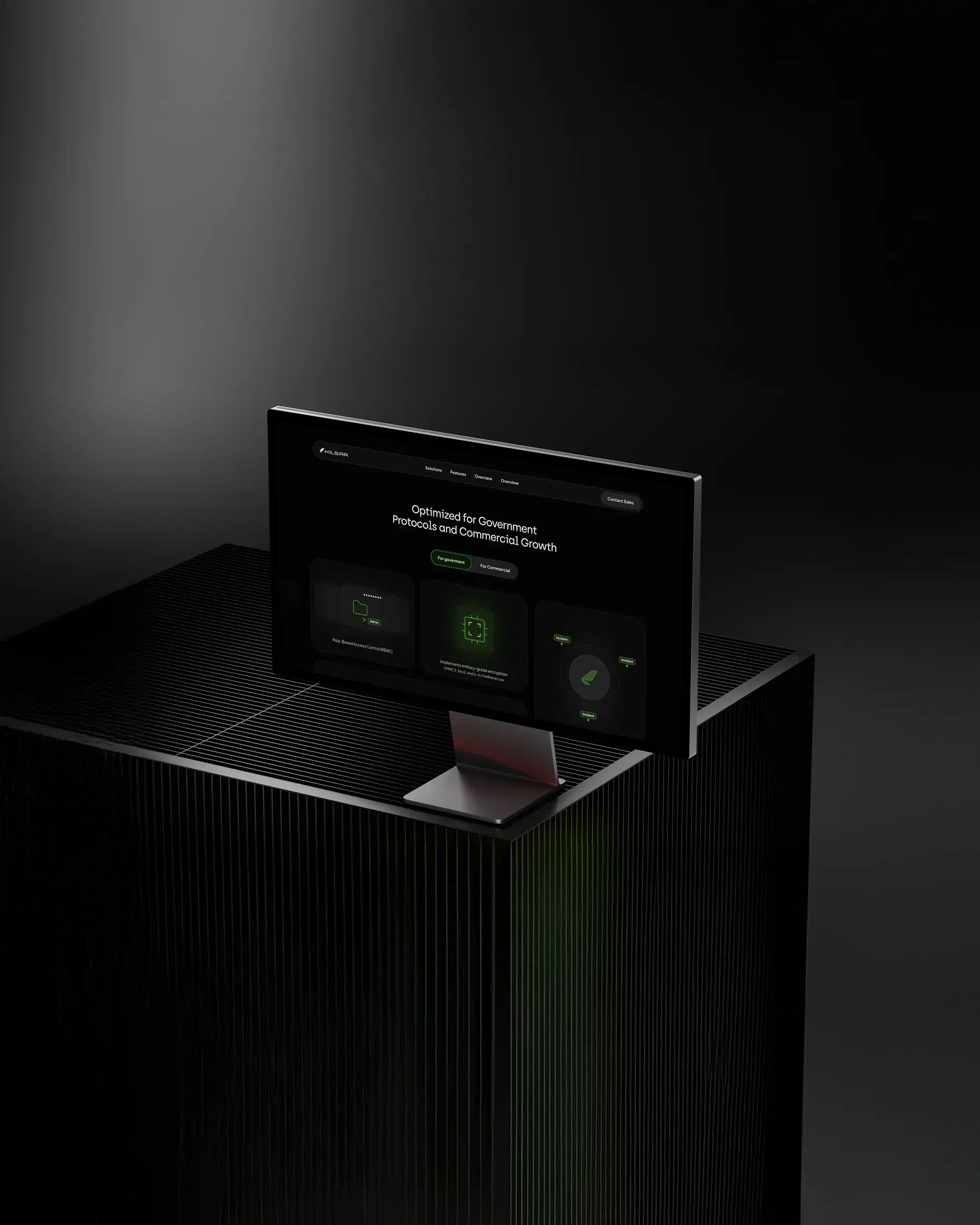 Kilsar UI desktop mockup